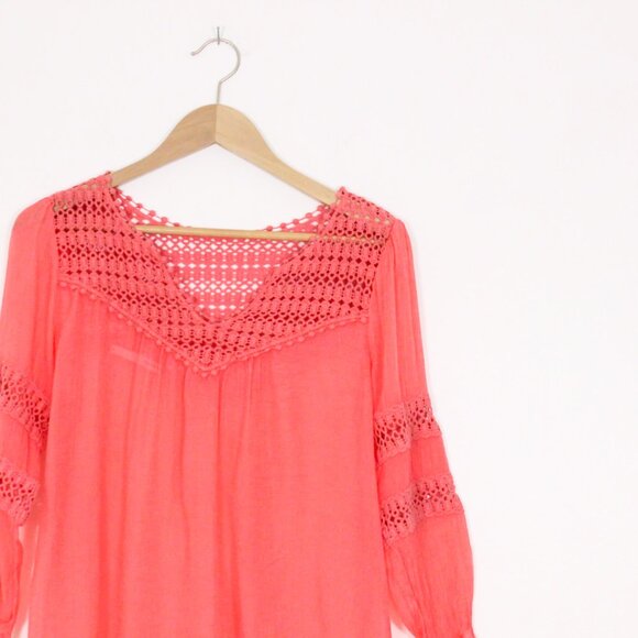 *Maurices Coral Woven Sear-sucker Lightweight Blouse - Picture 5 of 8